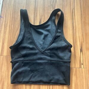 Black Camouflage Sports Bra Tank OBO